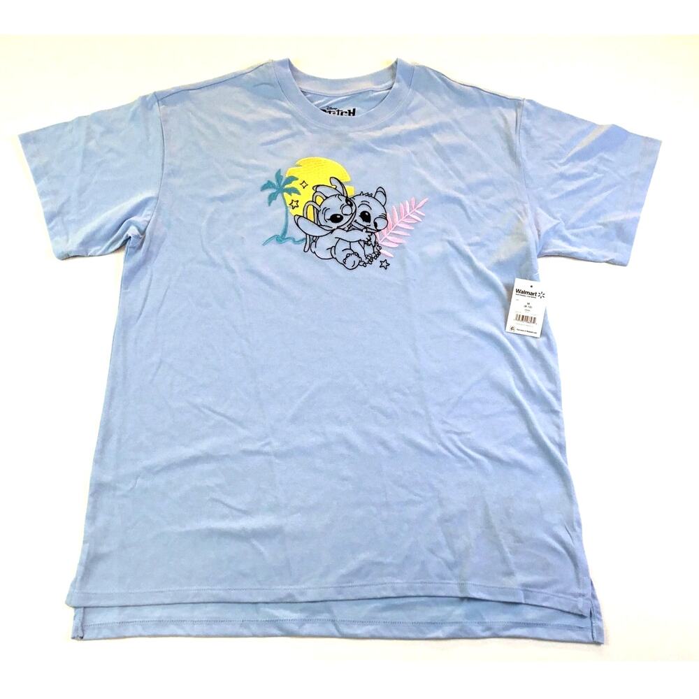 Stitch Angel Disney Blue T-Shirt, New, Size Large, NWT